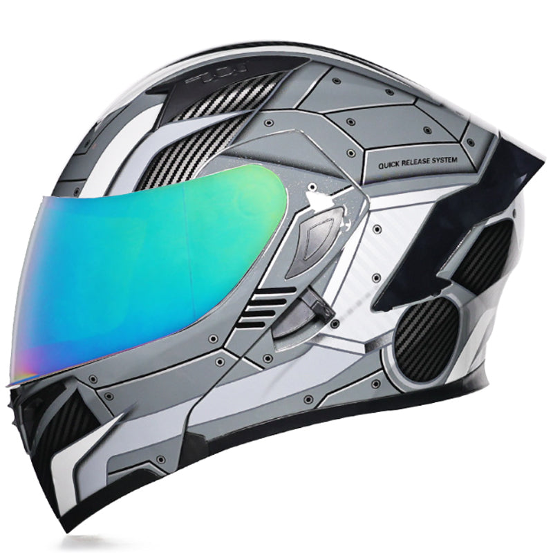 DOC Bluetooth Modular Flip Up Motorcycle Helmet Dual Lens Motorbike Helmet