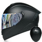 DOT LVS Bluetooth Motorcycle Helmet Dual Len Full Face Off Road Motocross Helmet