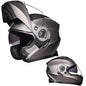 Bluetooth Motorcycle Helmet Modular Full Face Dual Visor Flip Up Helmet DOT