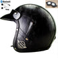 DOT PU leather Motorcycle Helmet Half Face Scooter Motorbike Helmets+Free Gloves