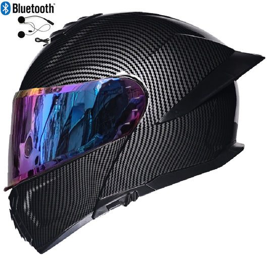 Bluetooth Flip Up Modular Motorcycle helmet Full Face Motorbike Helmet ECE DOT