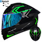 DOT LVS Bluetooth Motorcycle Helmet Dual Len Full Face Off Road Motocross Helmet