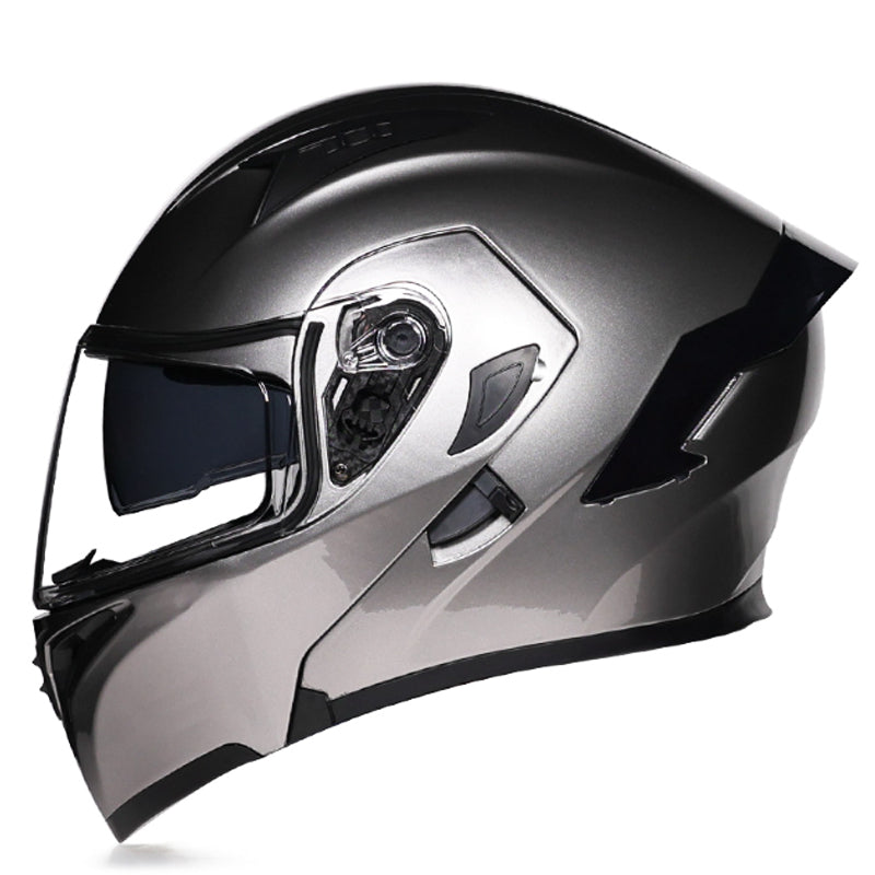 DOC Bluetooth Modular Flip Up Motorcycle Helmet Dual Lens Motorbike Helmet