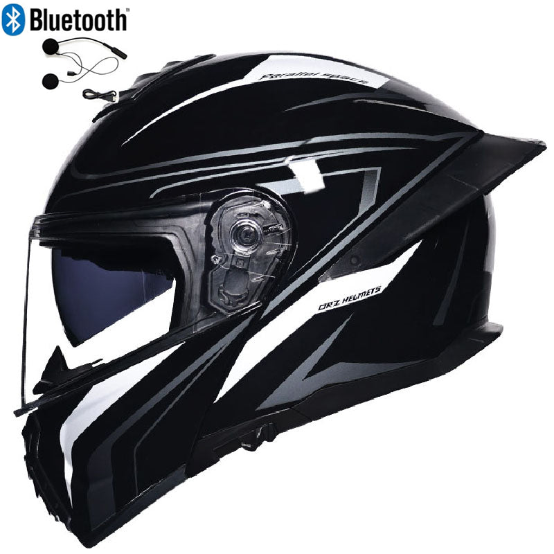 Bluetooth Flip Up Modular Motorcycle helmet Full Face Motorbike Helmet DOT