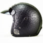 DOT PU leather Motorcycle Helmet Half Face Scooter Motorbike Helmets+Free Gloves