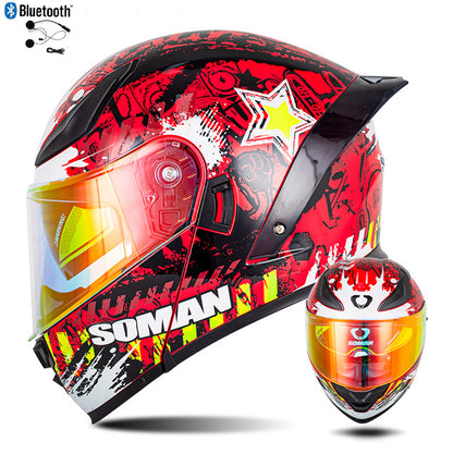 Bluetooth Flip Up Modular Motorcycle Helmet Lens Motorbike Scooter Helmet DOT