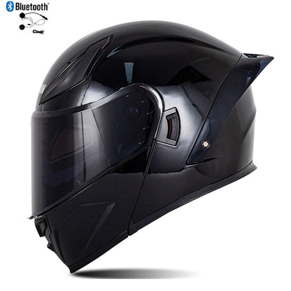 Bluetooth Flip Up Modular Motorcycle Helmet Lens Motorbike Scooter Helmet DOT