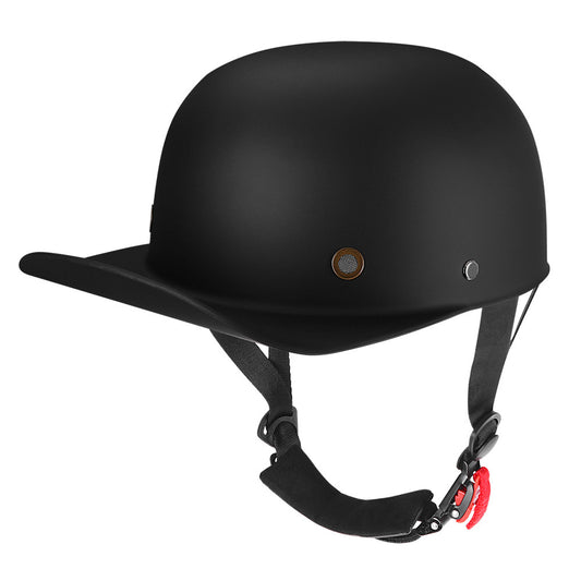 DOT Baseball Cap Vintage Motorcycle Half Helmet Chopper Cruiser Scooter Helmet