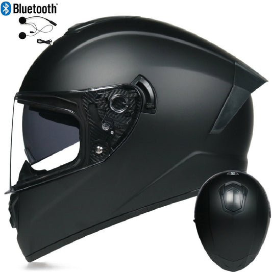 DOT LVS Bluetooth Motorcycle Helmet Dual Len Full Face Off Road Motocross Helmet
