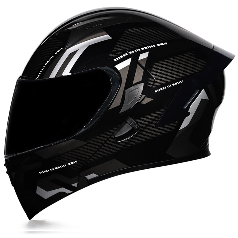 Bluetooth Motorcycle Helmet Full Face Dual Visor Flip Up Modular Helmet DOT
