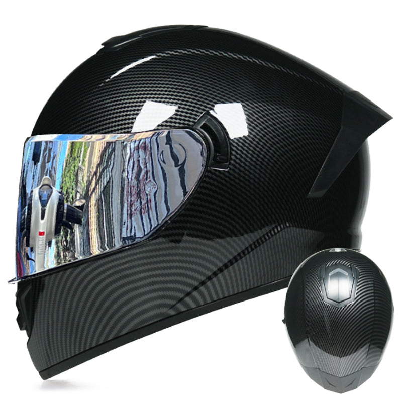 DOT LVS Bluetooth Motorcycle Helmet Dual Len Full Face Off Road Motocross Helmet