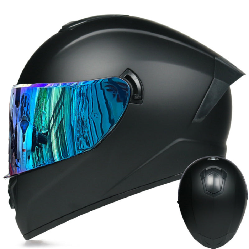 DOT LVS Bluetooth Motorcycle Helmet Dual Len Full Face Off Road Motocross Helmet