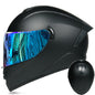DOT LVS Bluetooth Motorcycle Helmet Dual Len Full Face Off Road Motocross Helmet