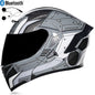 DOC Bluetooth Modular Flip Up Motorcycle Helmet Dual Lens Motorbike Helmet
