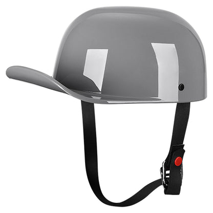 DOT Baseball Cap Vintage Motorcycle Half Helmet Chopper Cruiser Scooter Helmet