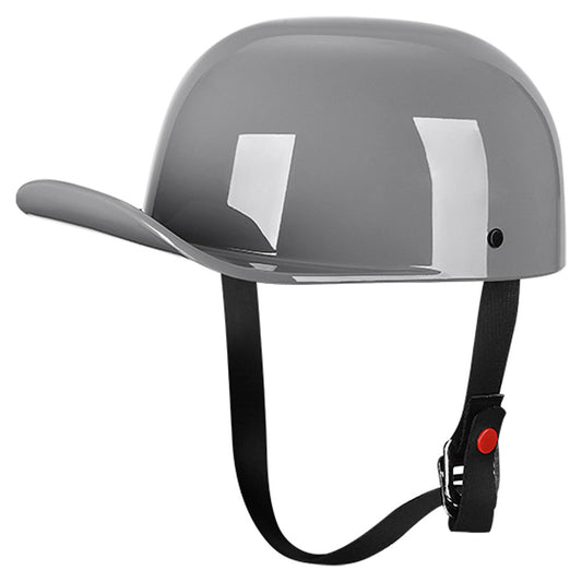 DOT Baseball Cap Vintage Motorcycle Half Helmet Chopper Cruiser Scooter Helmet