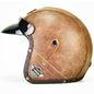 DOT PU leather Motorcycle Helmet Half Face Scooter Motorbike Helmets+Free Gloves
