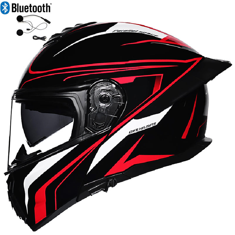 Bluetooth Flip Up Modular Motorcycle helmet Full Face Motorbike Helmet ECE DOT