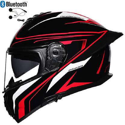 Bluetooth Flip Up Modular Motorcycle helmet Full Face Motorbike Helmet ECE DOT