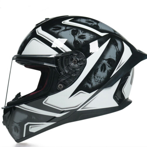 DOT Bluetooth Full Face Dual Lens Motorcycle Helmet ATV off Road Sport Helmet
