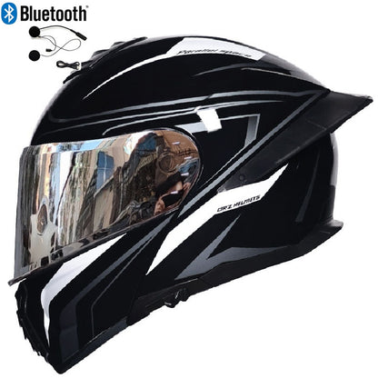Bluetooth Flip Up Modular Motorcycle helmet Full Face Motorbike Helmet ECE DOT