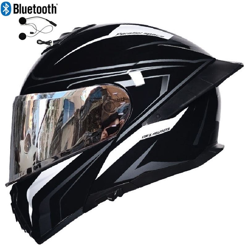 Bluetooth Flip Up Modular Motorcycle helmet Full Face Motorbike Helmet DOT
