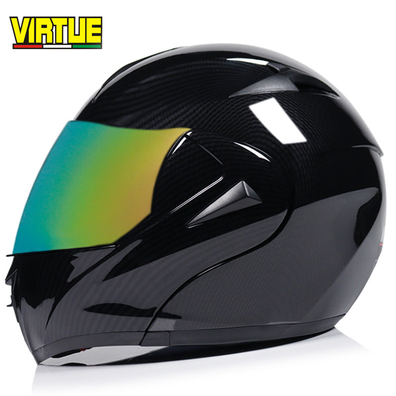 Motorcycle Helmet Modular Racing Flip Up Motorbike Helmet With Inner Sun lens
