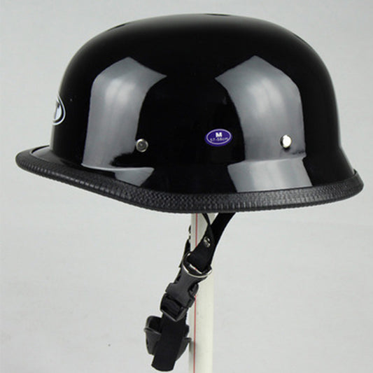 Motorcycle DOT Helmet German Half Face Helmet For Cruiser Chopper Biker Scooter