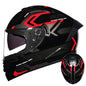 DOT LVS Bluetooth Motorcycle Helmet Dual Len Full Face Off Road Motocross Helmet