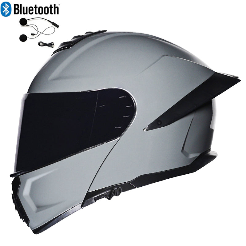 Bluetooth Flip Up Modular Motorcycle helmet Full Face Motorbike Helmet DOT