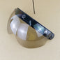 3-Snap Windshield Motorcycle Helmet Flip Up Visor Shield Lens Half Open Face ATV