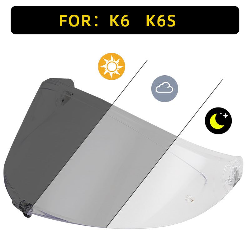 High Strength Helmet Visor Fits For AGV K6 K6S Motorcycle Helmet Face Shield