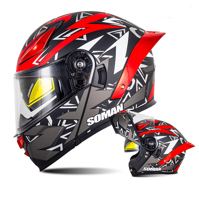 Bluetooth Flip Up Modular Motorcycle Helmet Lens Motorbike Scooter Helmet DOT