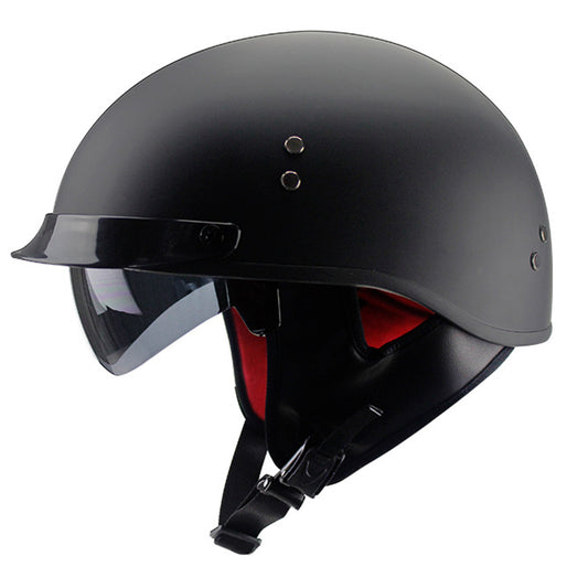 DOT Universal Motorcycle Half Helmet Open Face for Cruiser Biker Scooter