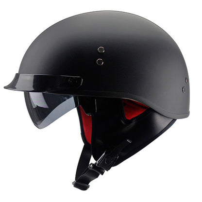 DOT Universal Motorcycle Half Helmet Open Face for Cruiser Biker Scooter