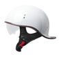 DOT Lightest Motorcycle Half Helmet W/Sun Visor Motorbike Bean Scooter Helmet