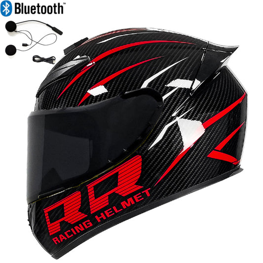 DOT Bluetooth Motorcycle Helmet ATV Off Road Motorbike Crash Full Face Helmets