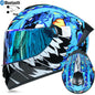 DOT LVS Bluetooth Motorcycle Helmet Dual Len Full Face Off Road Motocross Helmet