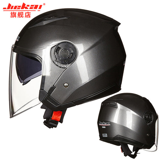 3/4 Open Flip Up Scooter Motorcycle Helmet Full  Visor Motorbike Helmet DOT