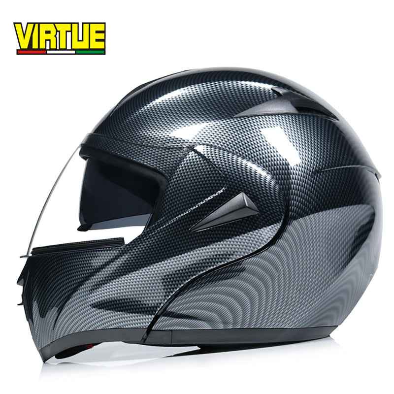 Motorcycle Helmet Modular Racing Flip Up Motorbike Helmet With Inner Sun lens