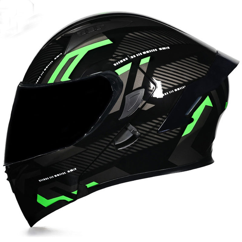 ORZ991 Bluetooth Motorcycle Helmet Full Face Dual Visor Flip Up Modular Helmet DOT