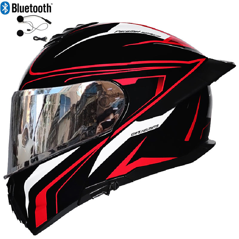 Bluetooth Flip Up Modular Motorcycle helmet Full Face Motorbike Helmet ECE DOT