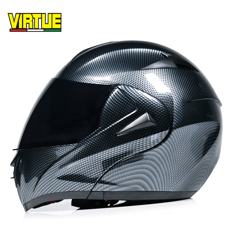 Motorcycle Helmet Modular Racing Flip Up Motorbike Helmet With Inner Sun lens