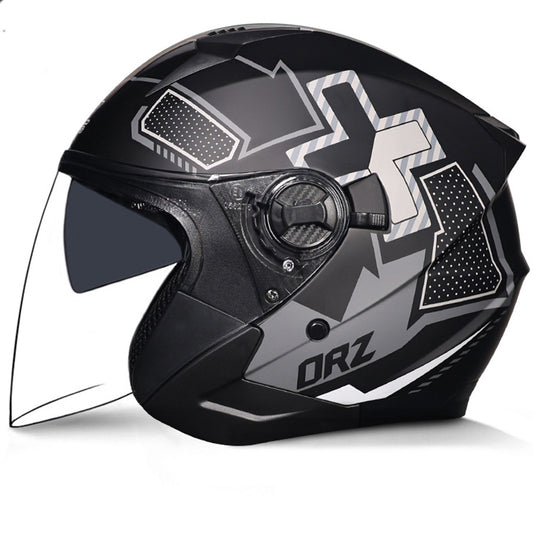 DOT Motorcycle Open Half Face Jet Helmet Motobike 3/4 Scooter Bike Helmets