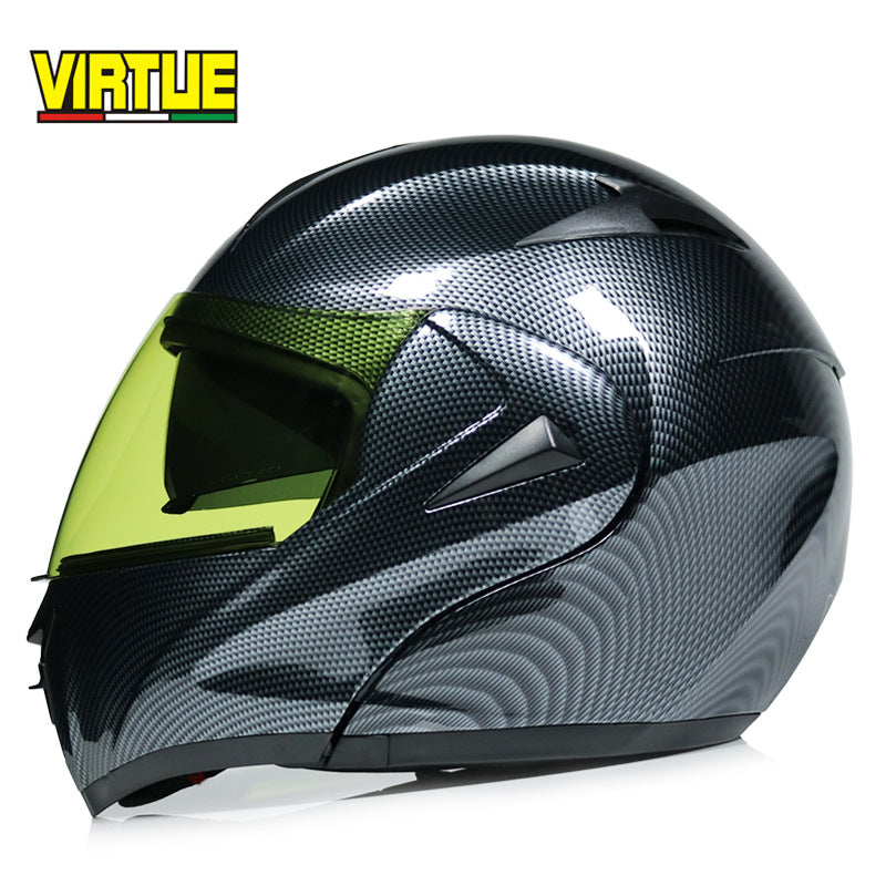 Motorcycle Helmet Modular Racing Flip Up Motorbike Helmet With Inner Sun lens