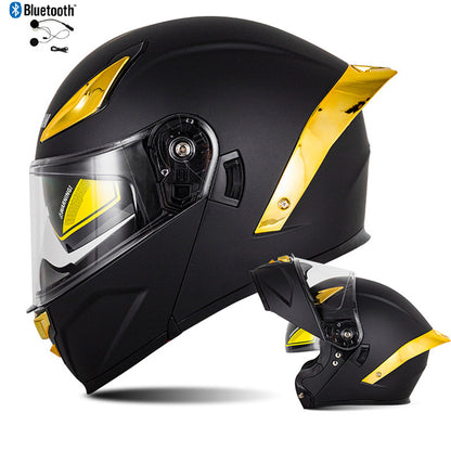 Bluetooth Flip Up Modular Motorcycle Helmet Lens Motorbike Scooter Helmet DOT