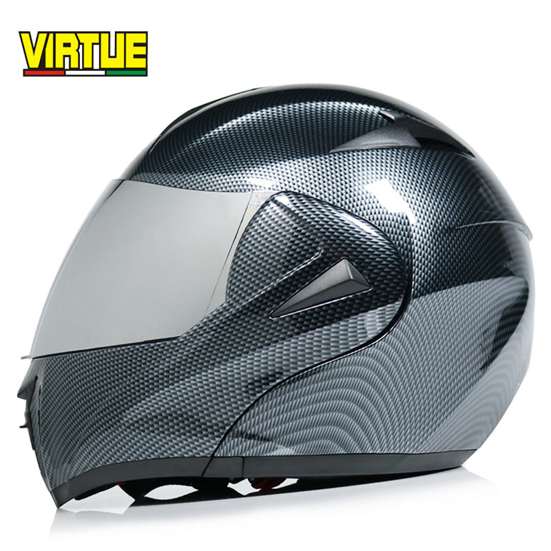 Motorcycle Helmet Modular Racing Flip Up Motorbike Helmet With Inner Sun lens