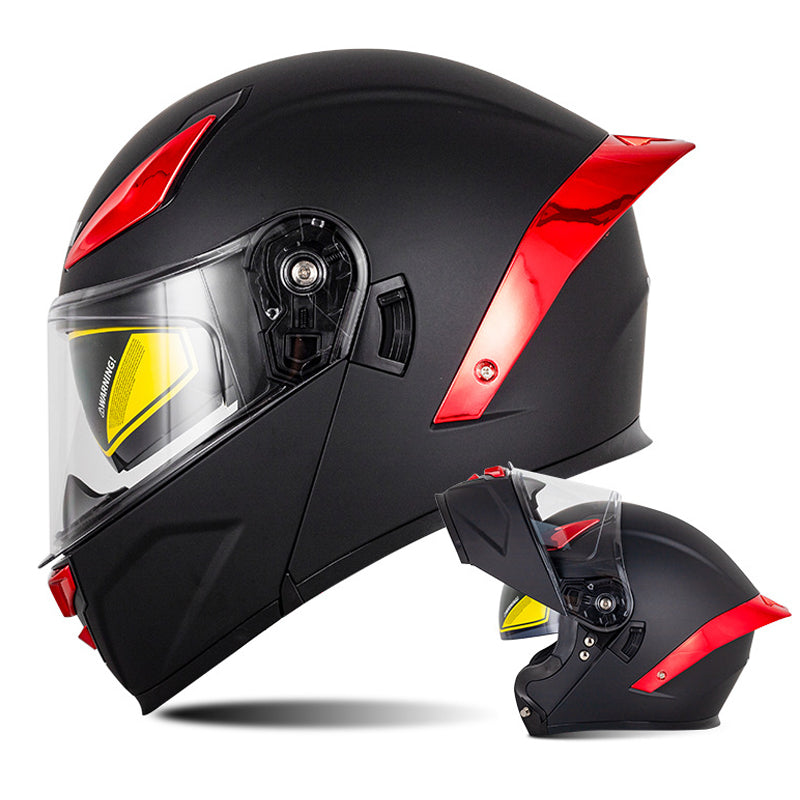 Bluetooth Flip Up Modular Motorcycle Helmet Lens Motorbike Scooter Helmet DOT