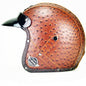 DOT PU leather Motorcycle Helmet Half Face Scooter Motorbike Helmets+Free Gloves