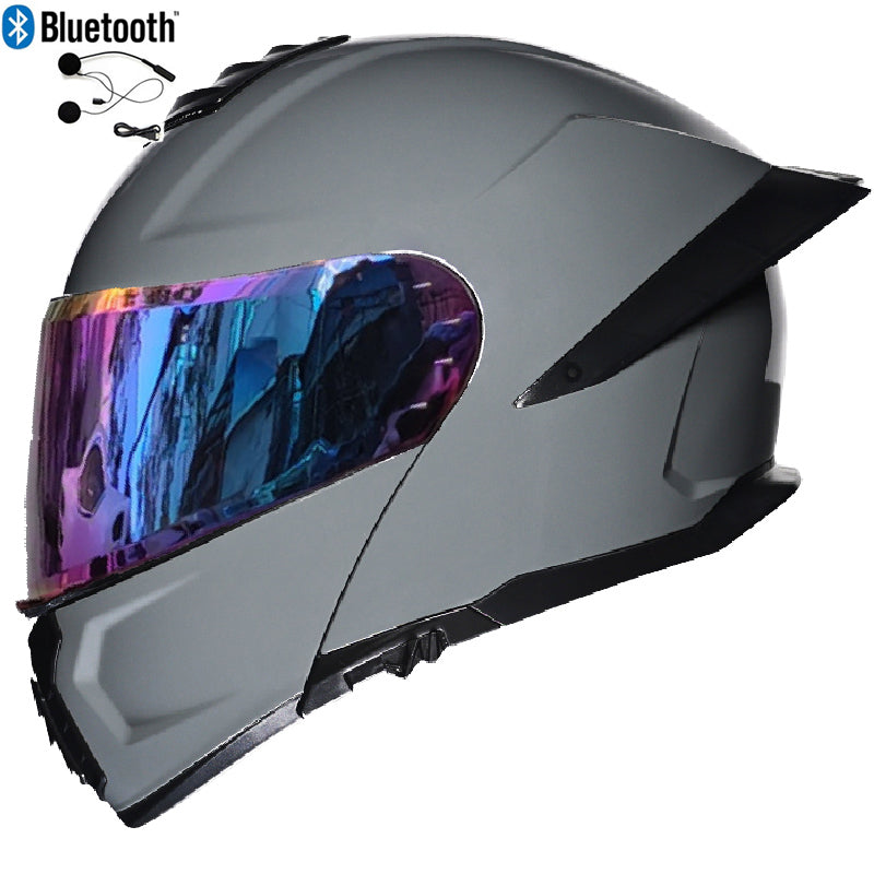 Bluetooth Flip Up Modular Motorcycle helmet Full Face Motorbike Helmet DOT